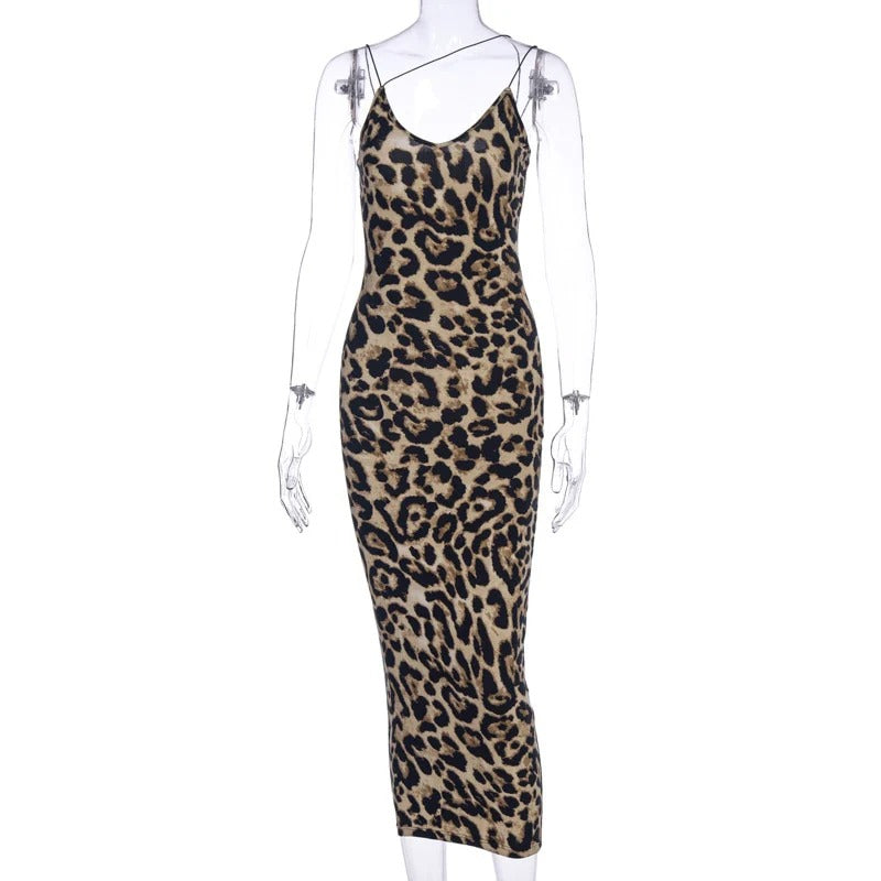 Vestido Midi Leopard Élégance™ – Estilo Salvaje y Sofisticado