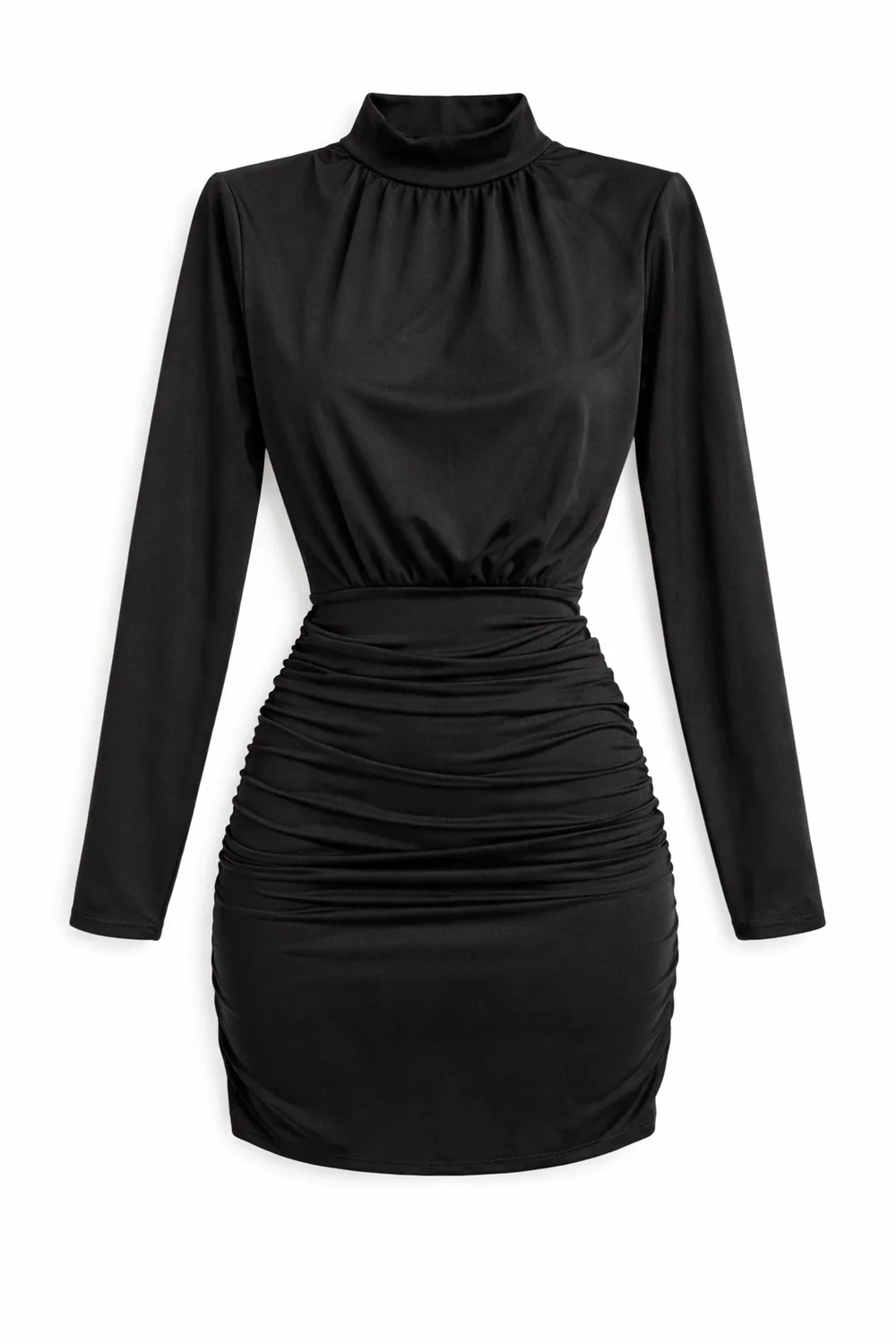 Vestido Polly Elegance – Vestido Midi de Manga Larga para Mujer