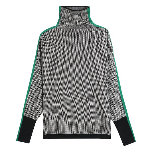 Jersey de Cuello Alto Jess™ – Suavidad Elegante para un Estilo Atemporal