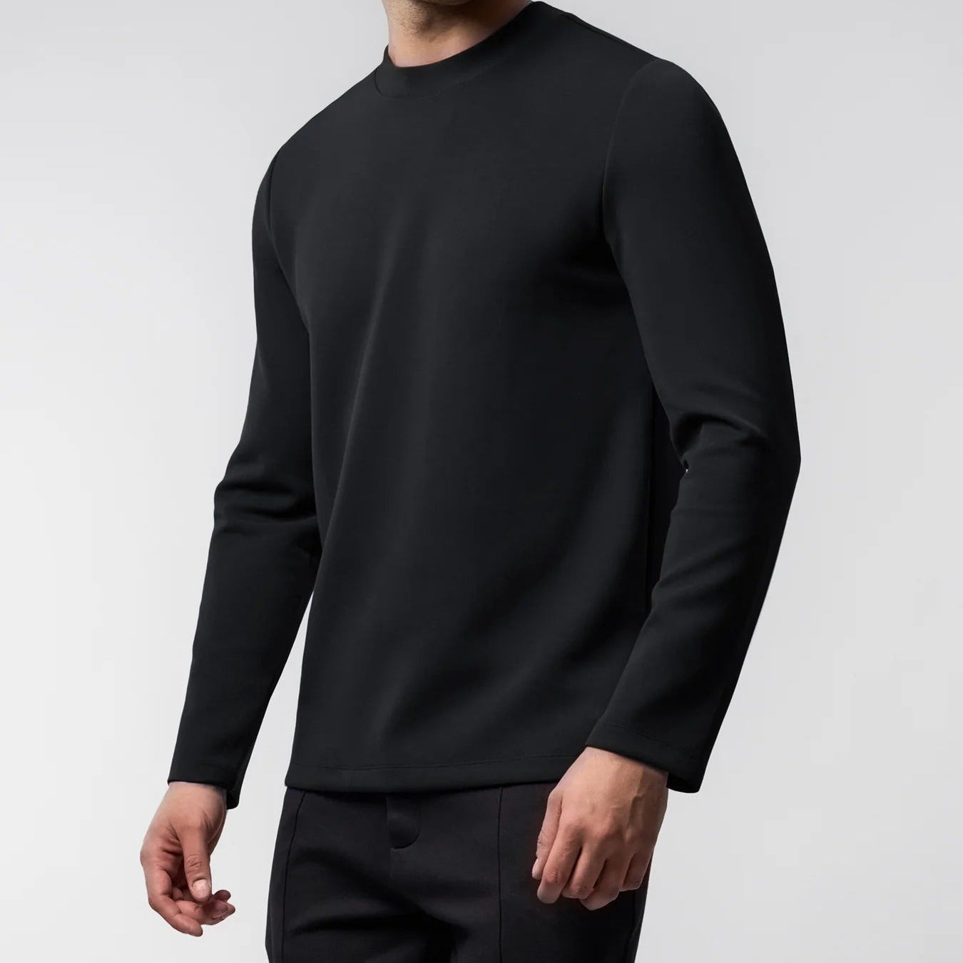 Camisa Modal FlexFit™ – Manga Larga con Parche en el Codo