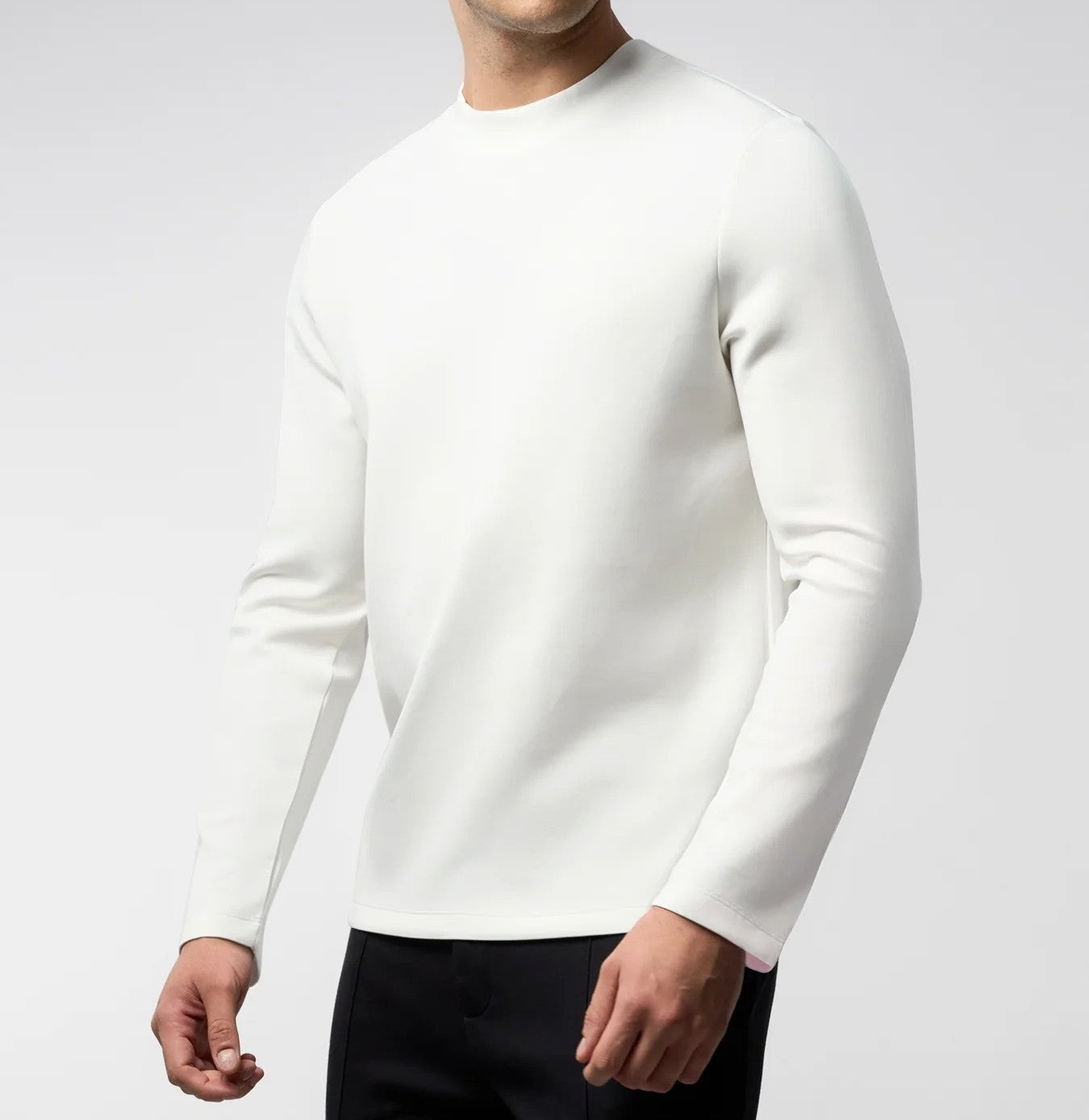 Camisa Modal FlexFit™ – Manga Larga con Parche en el Codo